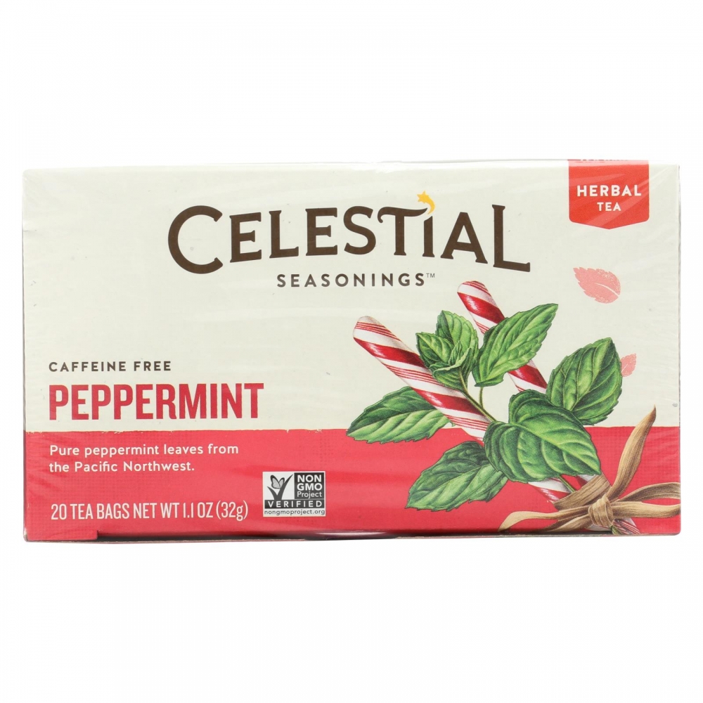 Celestial Seasonings Herb Tea Peppermint - 20 Tea Bags - 6개 묶음상품
