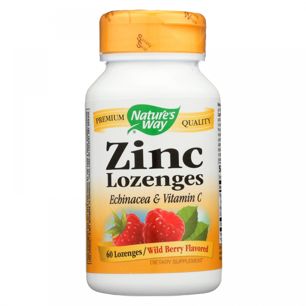 Nature's Way - Zinc Lozenges Natural Berry - 60 Capsules