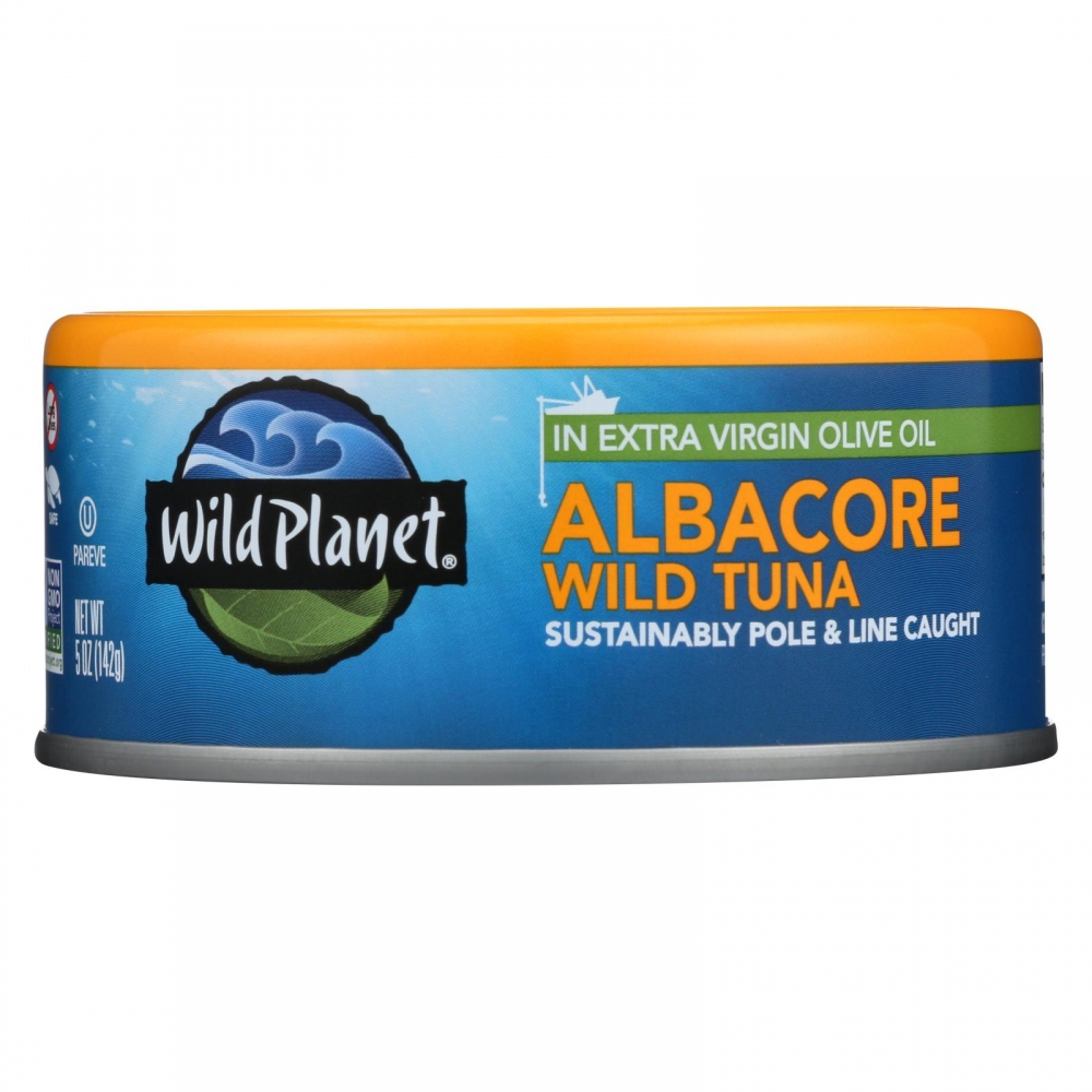 Wild Planet Wild Albacore Tuna In Extra Virgin Olive Oil - 12개 묶음상품 - 5 oz.