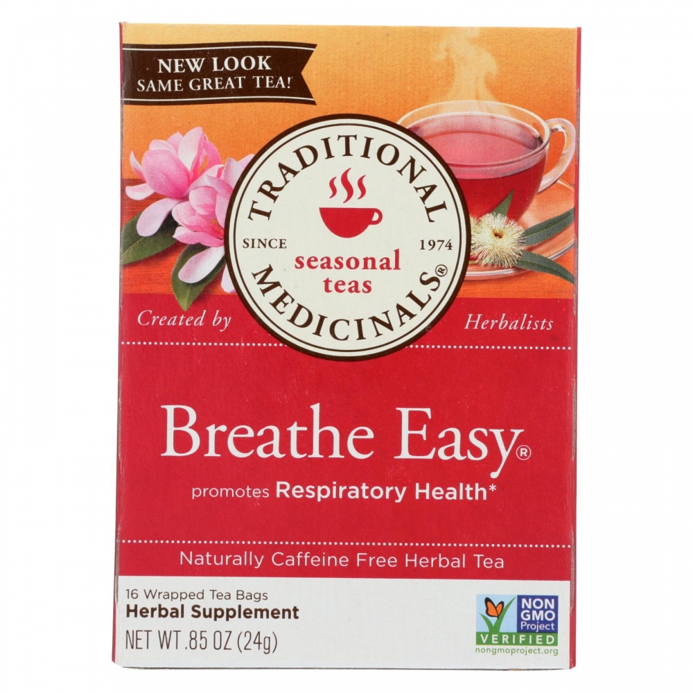 Traditional Medicinals Breathe Easy Herbal Tea - 16 Tea Bags - 6개 묶음상품