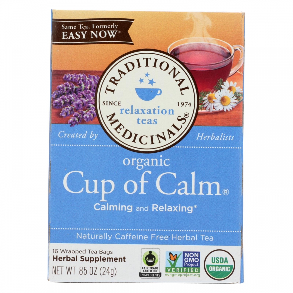 Traditional Medicinals Organic Easy Now Herbal Tea - 16 Tea Bags - 6개 묶음상품