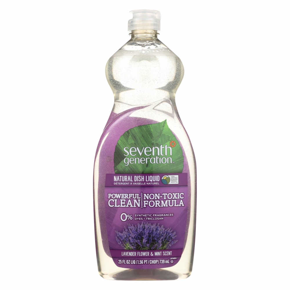 Seventh Generation Dish Liquid - Lavender Floral and Mint - 25 oz - 12개 묶음상품