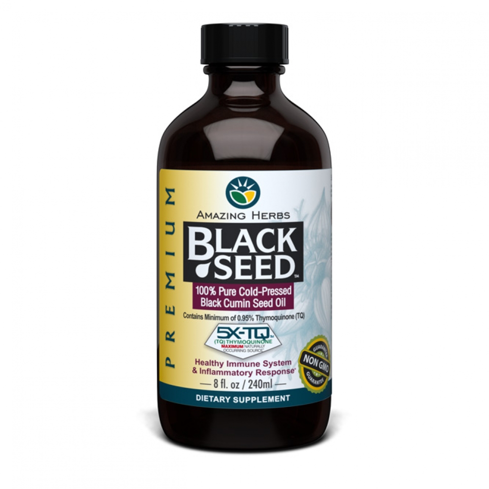 Amazing Herbs - Black Seed Oil - 8 fl oz