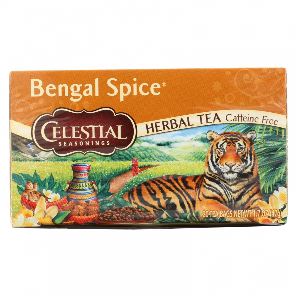 Celestial Seasonings Herbal Tea Caffeine Free Bengal Spice - 20 Tea Bags - 6개 묶음상품