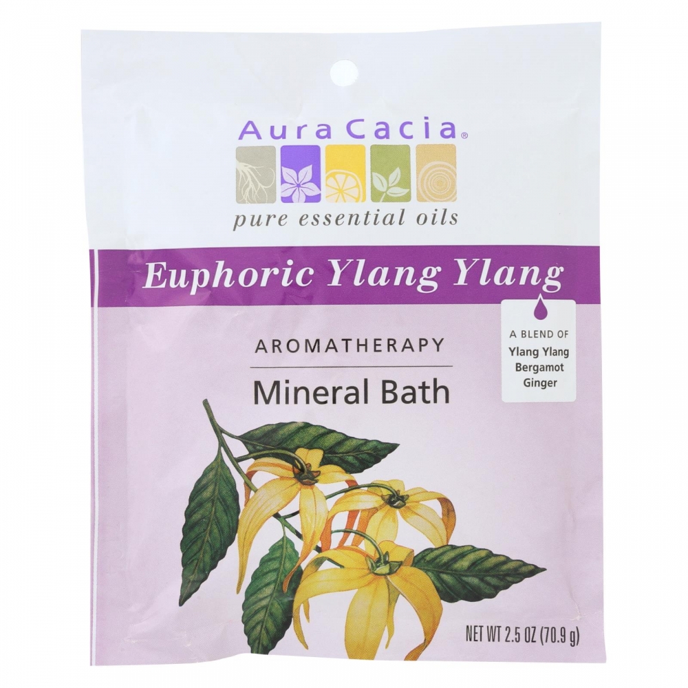Aura Cacia - Aromatherapy Mineral Bath Euphoria - 2.5 oz - 6개 묶음상품