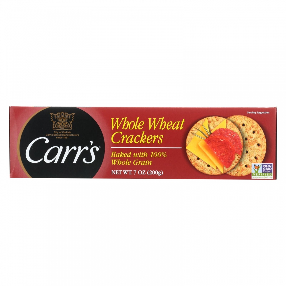 Carr's Crackers - Whole Wheat - 12개 묶음상품 - 7.1 oz