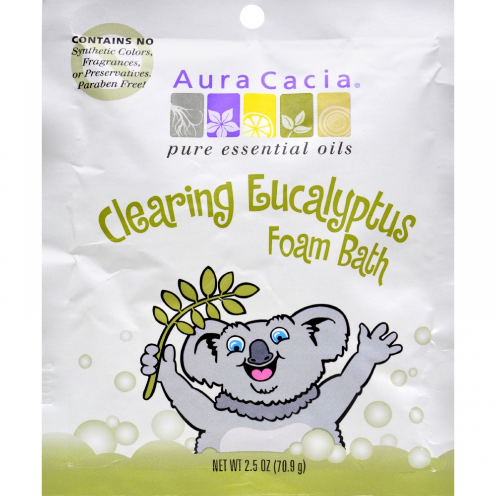 Aura Cacia Clearing Foam Bath - Eucalyptus - 6개 묶음상품 - 2.5 oz