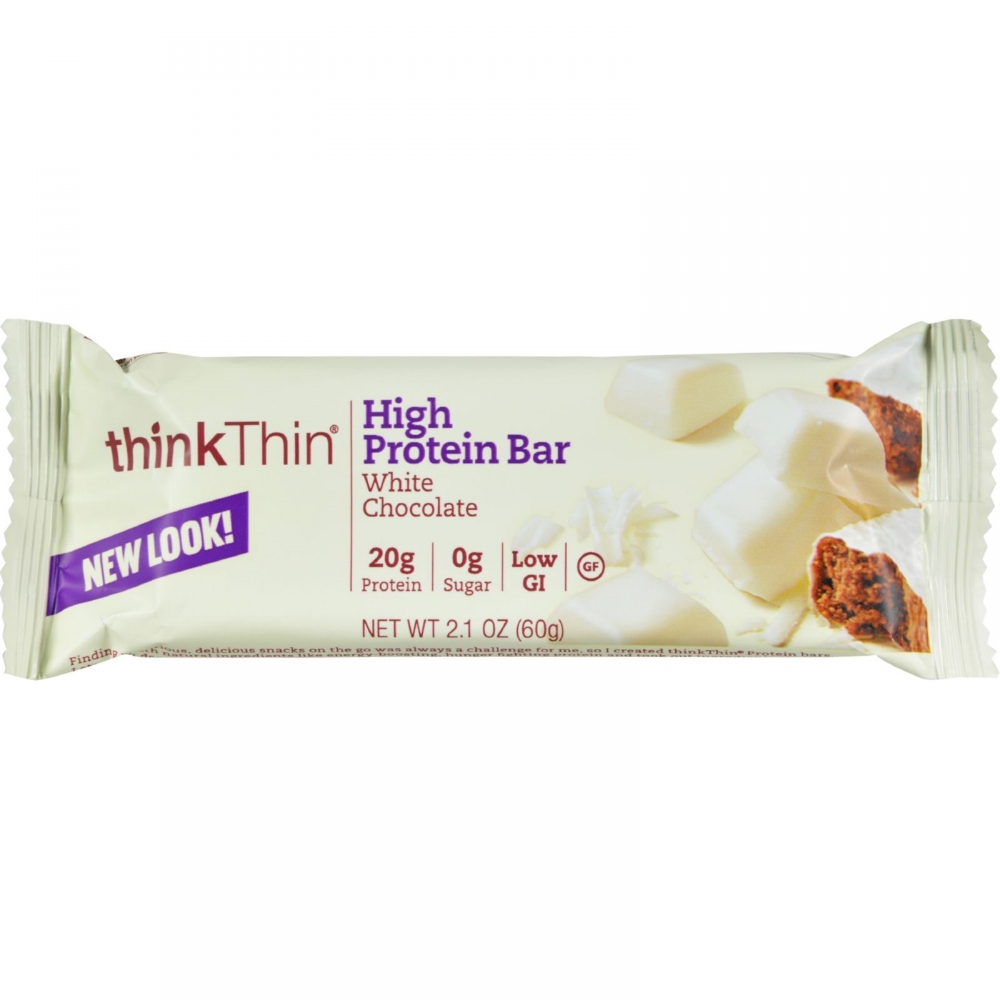 Think Products Thin Bar - White Chocolate - 10개 묶음상품 - 2.1 oz