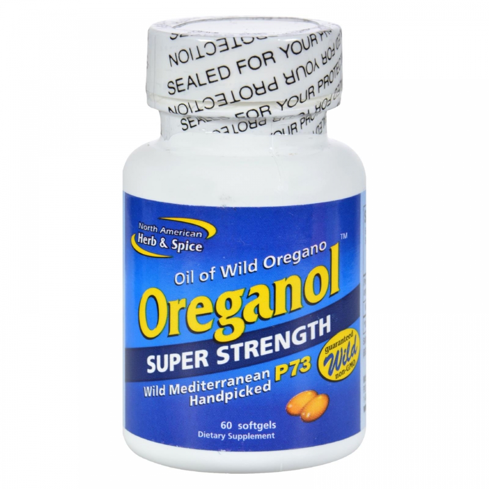 North American Herb and Spice Oreganol Oil of Oregano Super Strength - 60 Softgels