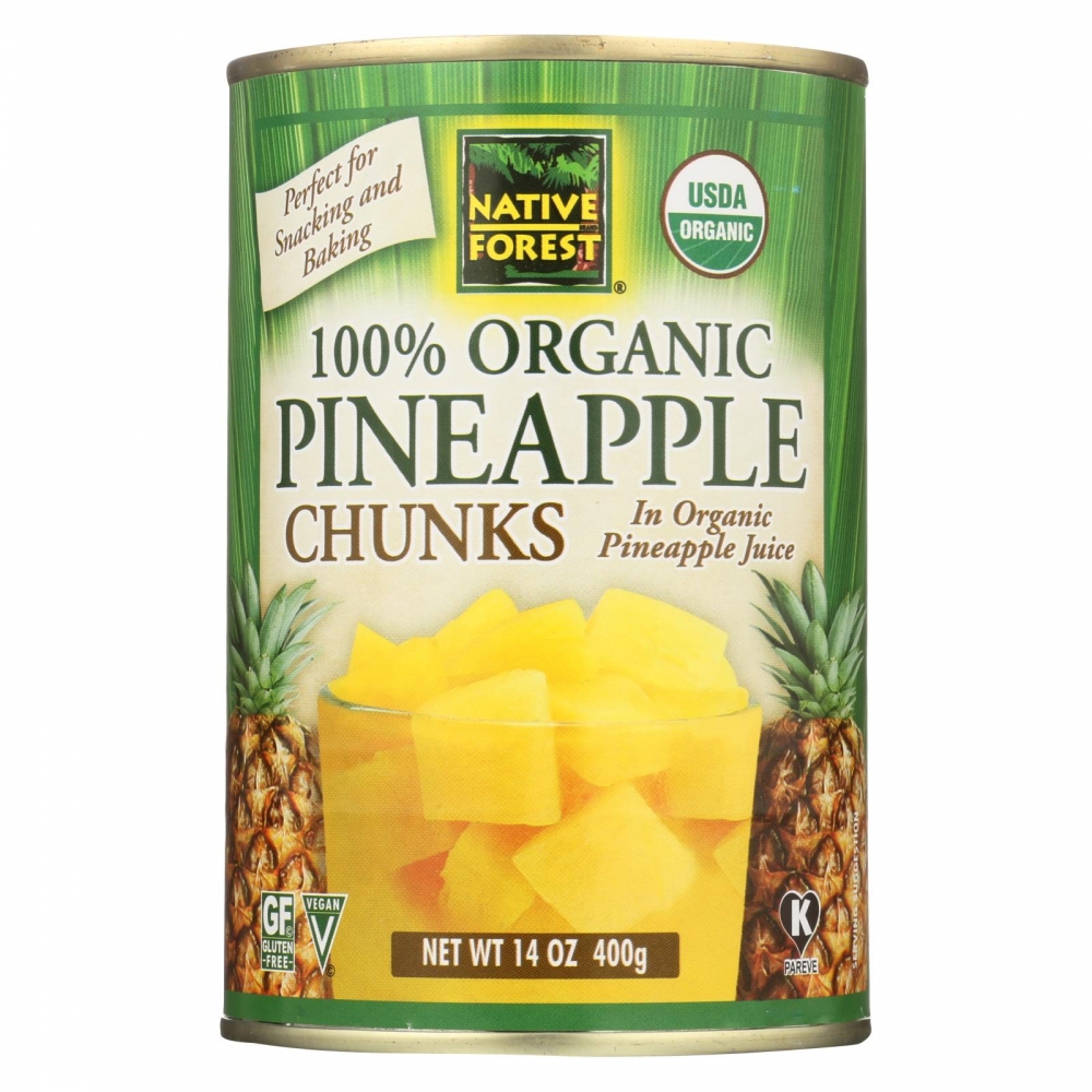 Native Forest Organic Chunks - Pineapple - 6개 묶음상품 - 14 oz.