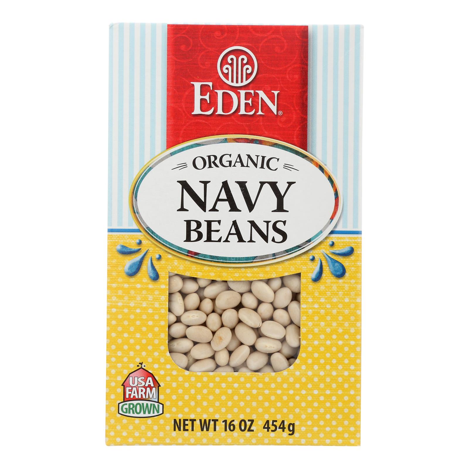 Eden Foods Organic Navy Beans - Case of 12 - 16 OZ