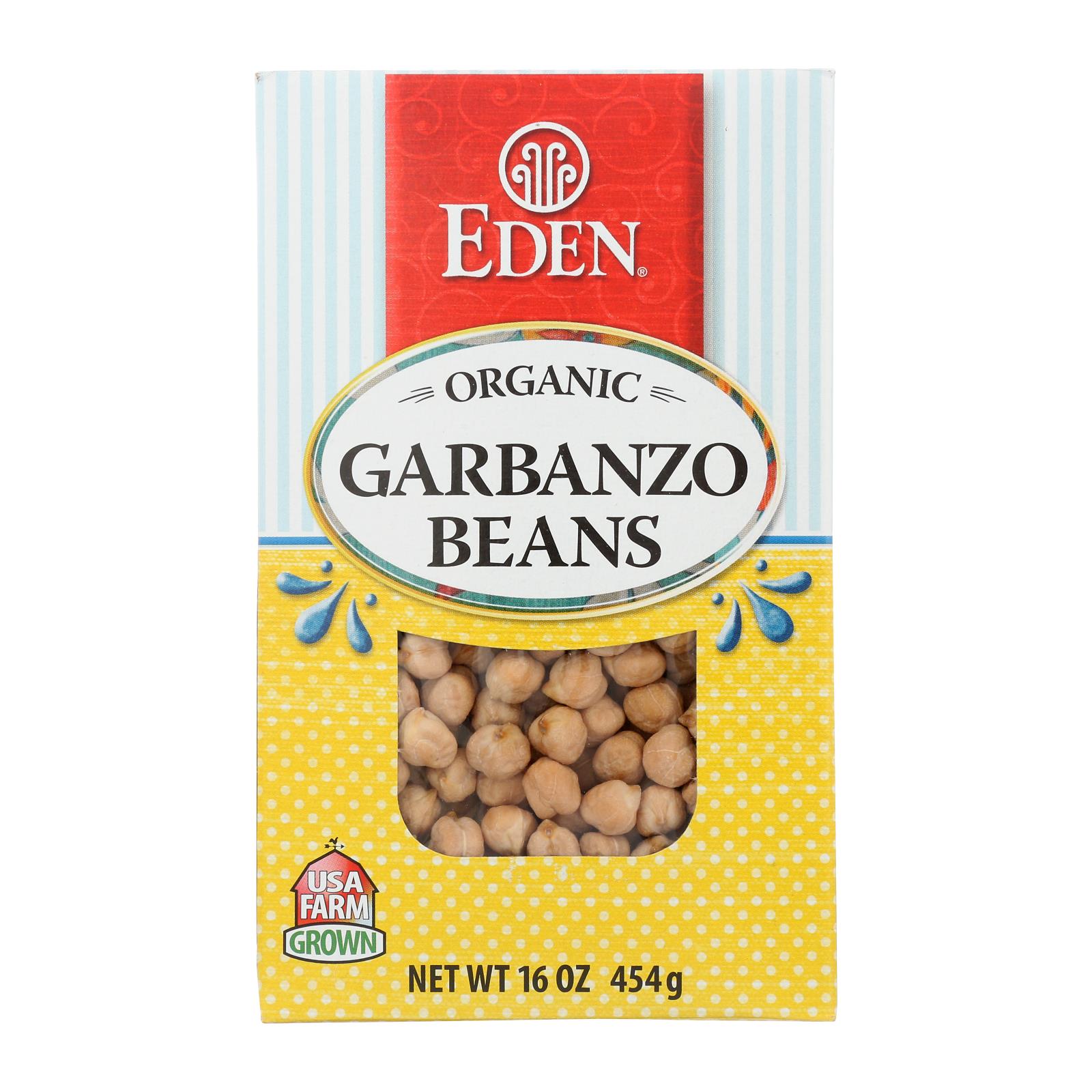 Eden Foods - BeansGarbanzo Dry - 12개 묶음상품-16 OZ
