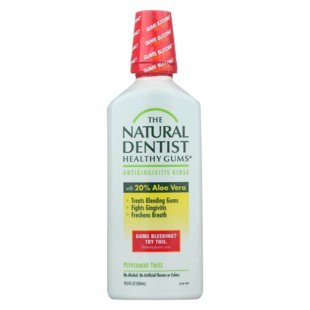 Natural Dentist Healthy Gums Antigingivitis Rinse Peppermint Twist - 16.9 fl oz