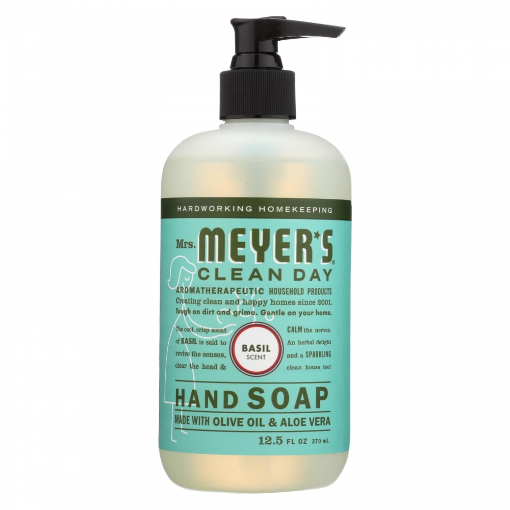 Mrs. Meyer's Clean Day - Liquid Hand Soap - Basil - 6개 묶음상품 - 12.5 oz