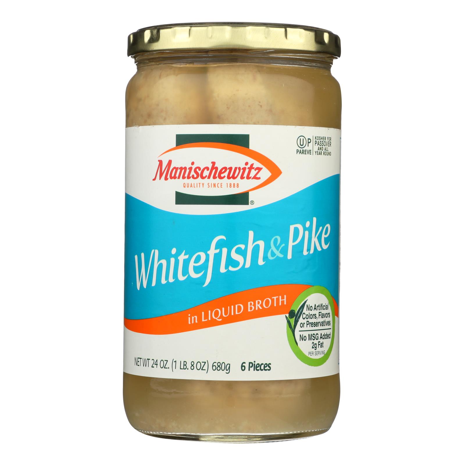 Manischewitz Whitefish & Pike - 12개 묶음상품 - 24 OZ