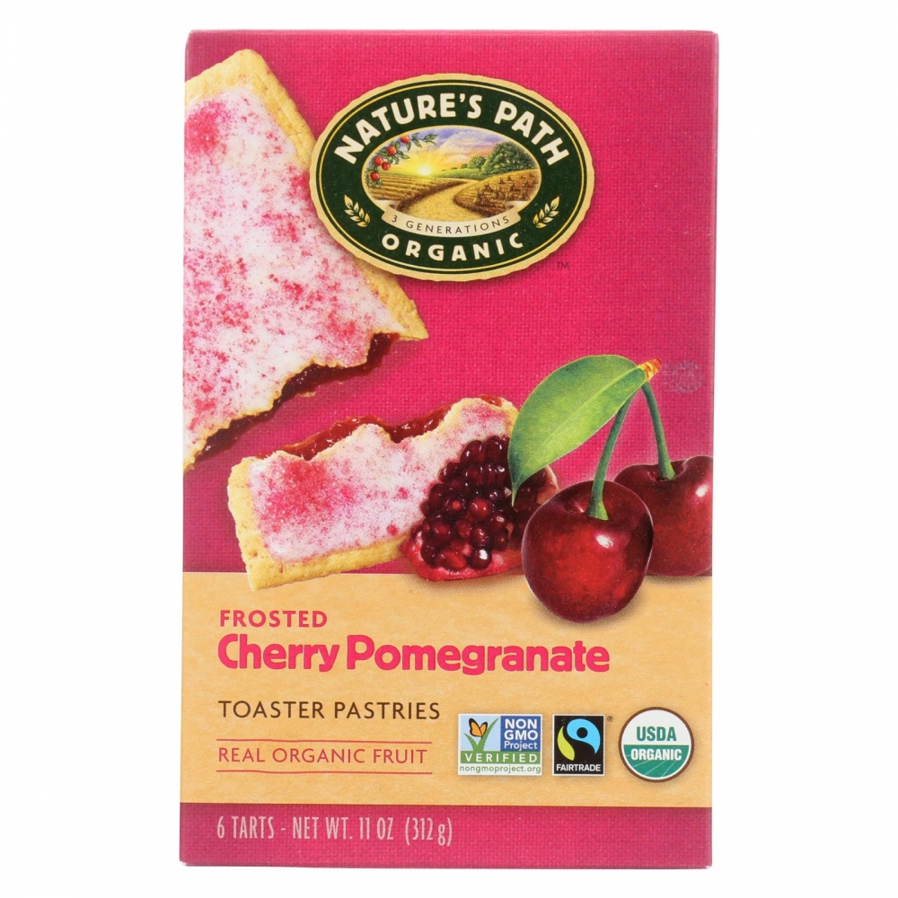 Nature's Path Organic Frosted Toaster Pastries - Cherry Pomegranate - 12개 묶음상품 - 11 oz.