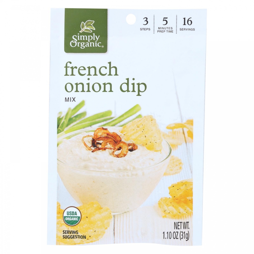 Simply Organic French Onion Dip Mix - 12개 묶음상품 - 1.1 oz.