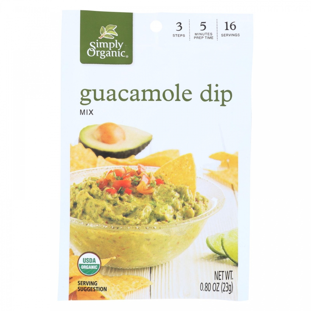 Simply Organic Guacamole Dip Mix - 12개 묶음상품 - 0.8 oz.