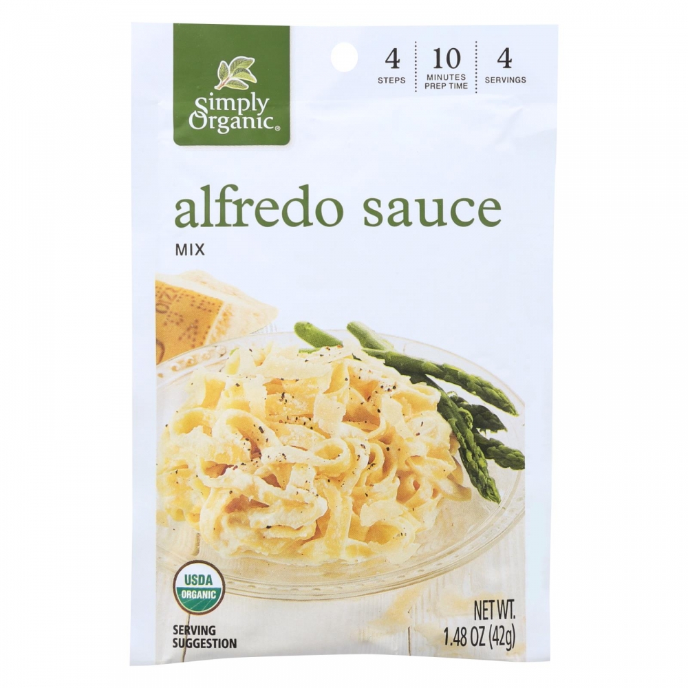 Simply Organic Alfredo Seasoning Mix - 12개 묶음상품 - 1.48 oz.