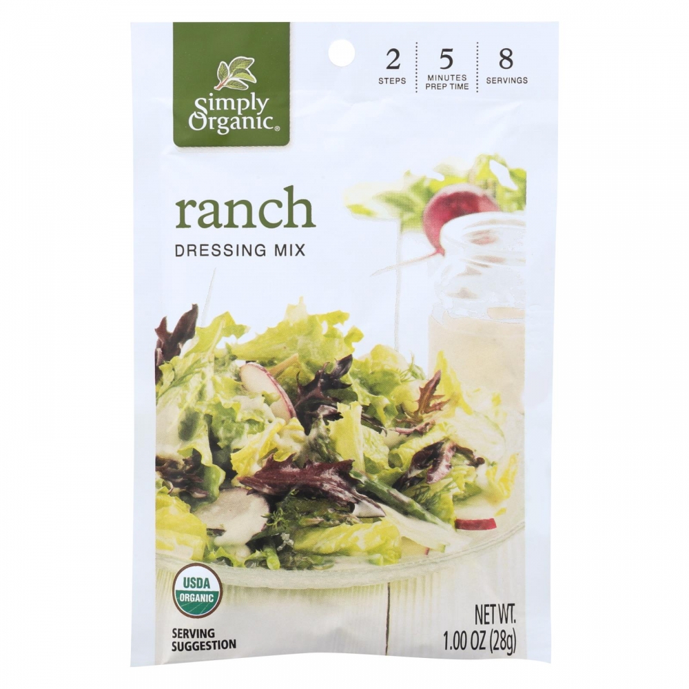 Simply Organic Ranch Salad Dressing Mix - 12개 묶음상품 - 1 oz.