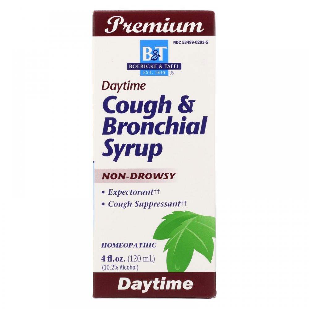 Boericke and Tafel - Cough and Bronchitis Syrup - 4 oz