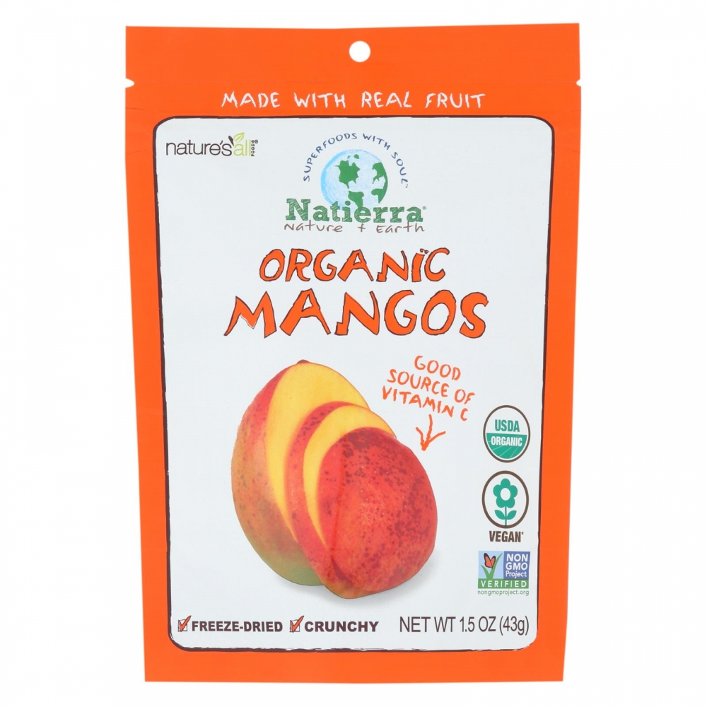 Natierra Freeze Dried - Mangos - 12개 묶음상품 - 1.5 oz.