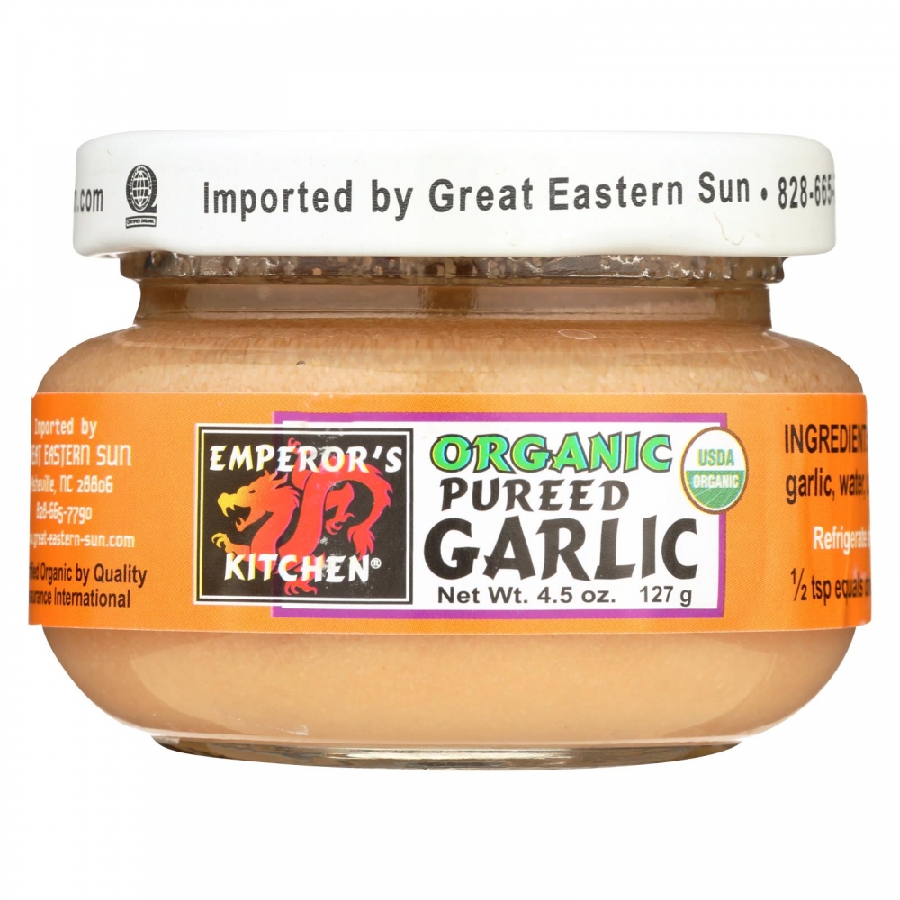 Emperor's Kitchen Organic Garlic - Pureed - 12개 묶음상품 - 4.5 oz.