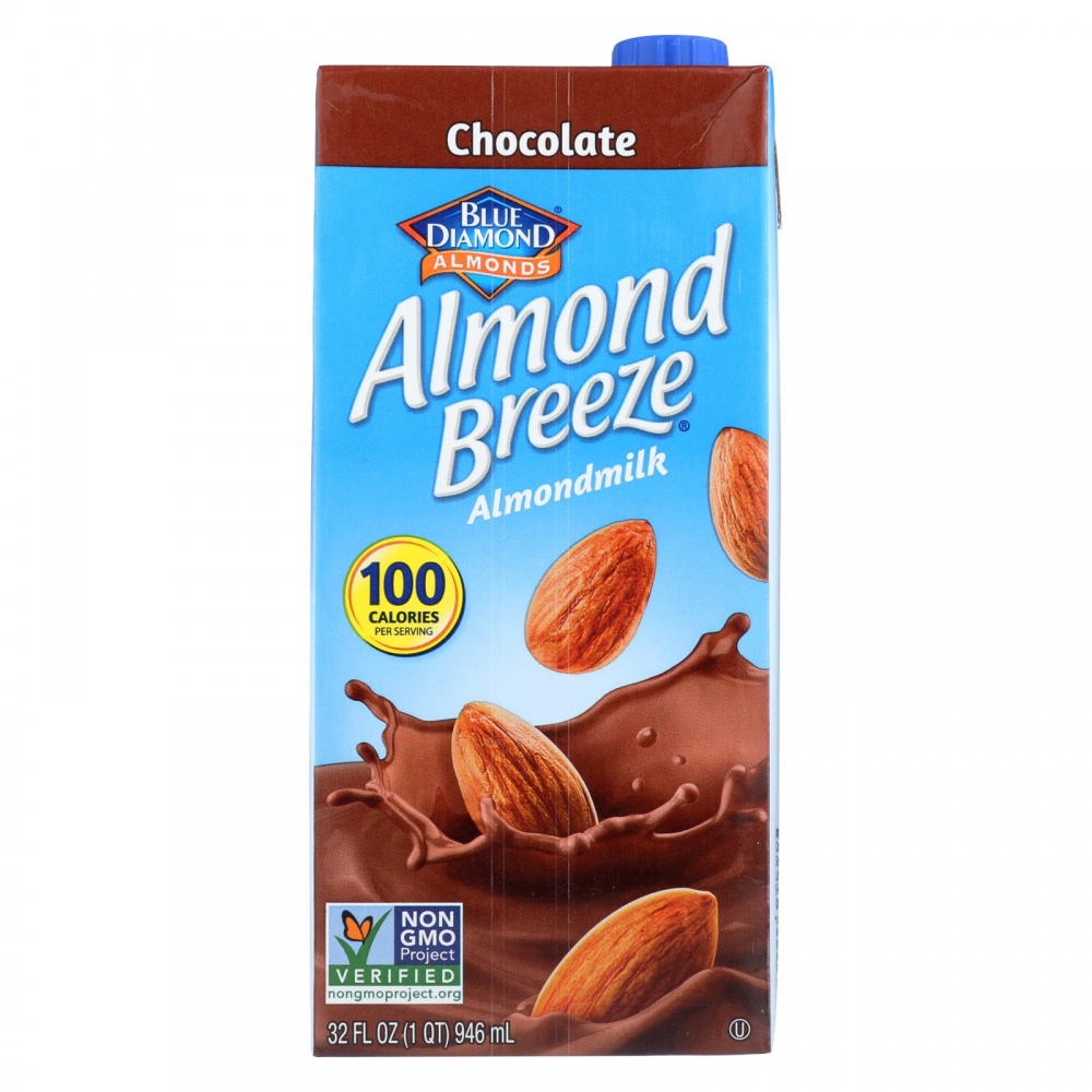 Almond Breeze - Almond Milk - Chocolate - 12개 묶음상품 - 32 fl oz.