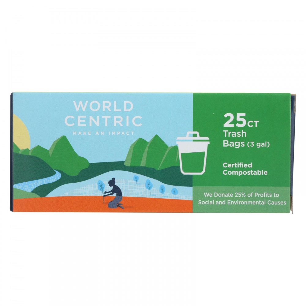 World Centric Compostable Waste Bag - 12개 묶음상품 - 3 Gal