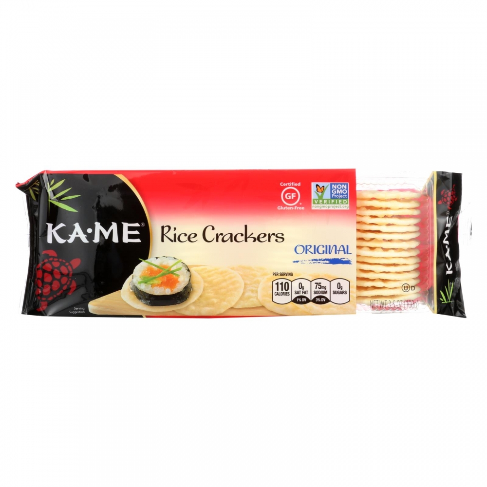 Ka'Me Rice Crackers - Original - 12개 묶음상품 - 3.5 oz.