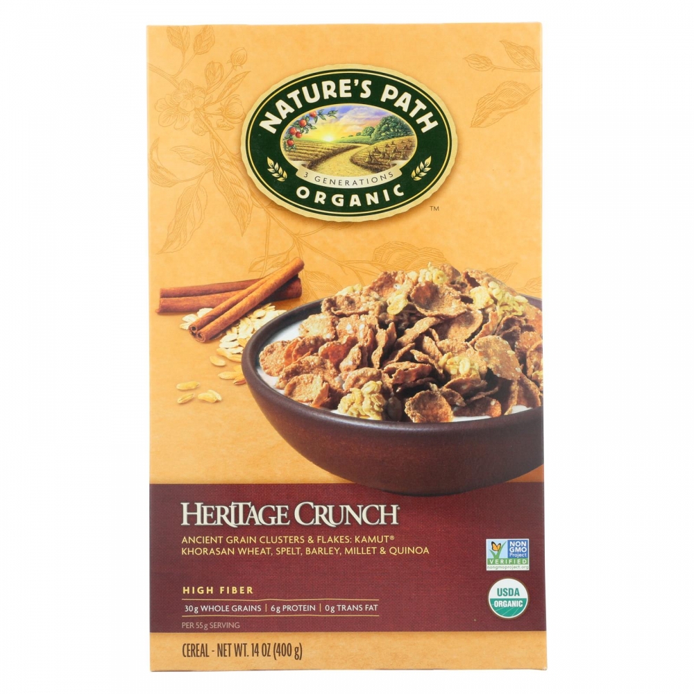 Nature's Path Organic Heritage Crunch Cereal - 12개 묶음상품 - 14 oz.