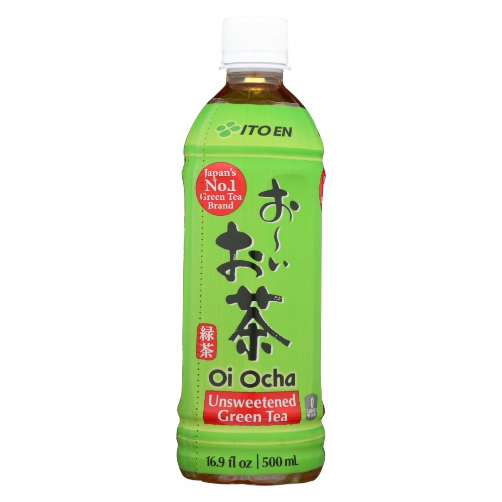 Ito En Oi Ocha Unsweetened Japanese Green Tea - 12개 묶음상품 - 16.9 oz