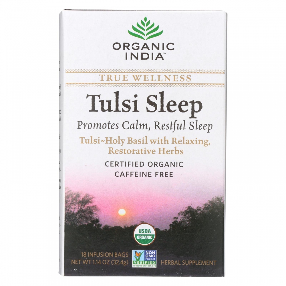 Organic India Tulsi True Wellness Sleep Tea - 18 Tea Bags - 6개 묶음상품