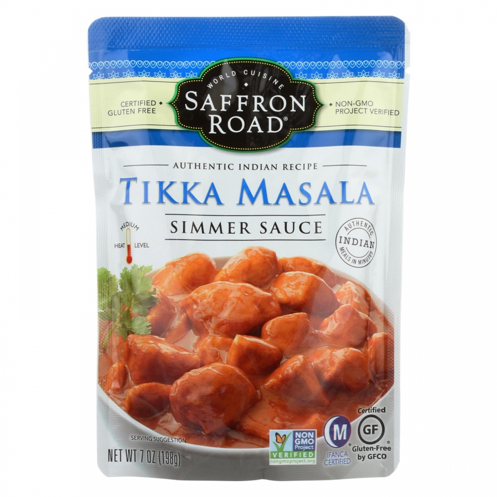 Saffron Road Simmer Sauce - Tikka Masala - 8개 묶음상품 - 7 Fl oz.