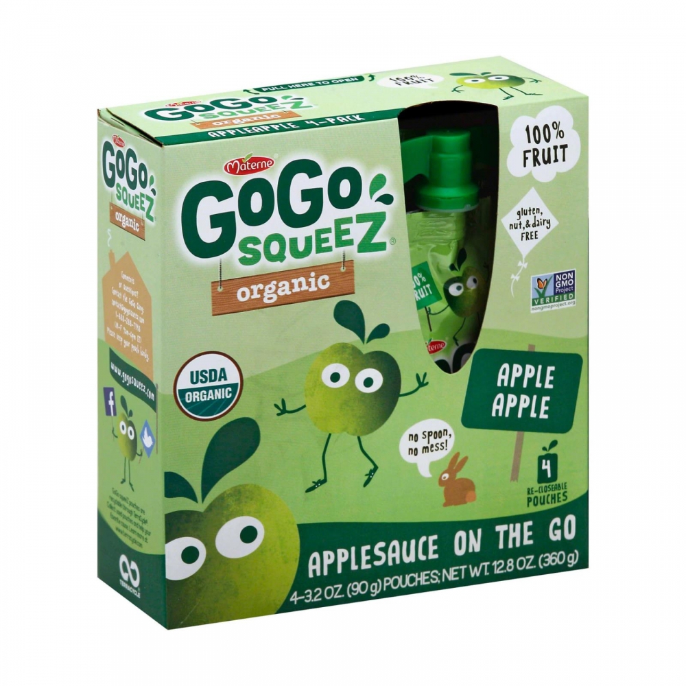 GoGo Squeeze Sauce - Apple - 12개 묶음상품 - 3.2 oz.