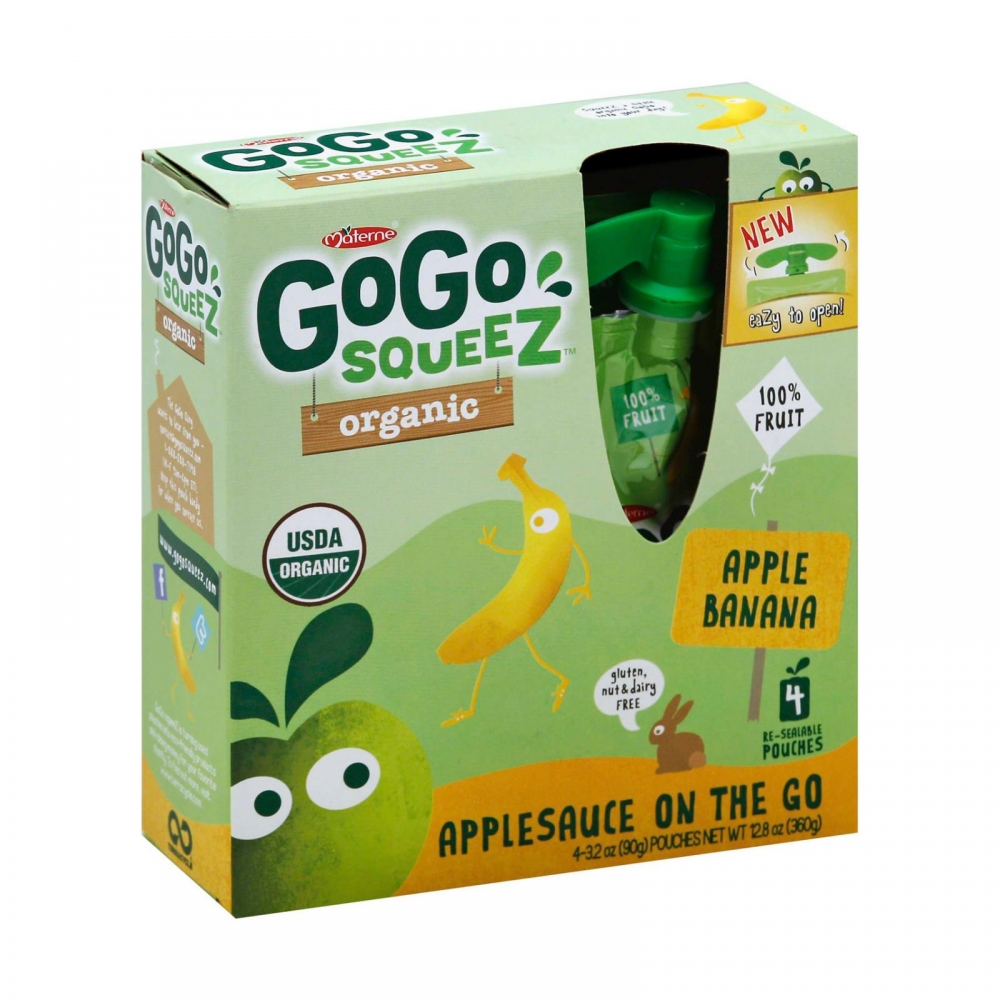 GoGo Squeeze Applesauce - Apple banana - 12개 묶음상품 - 3.2 oz.