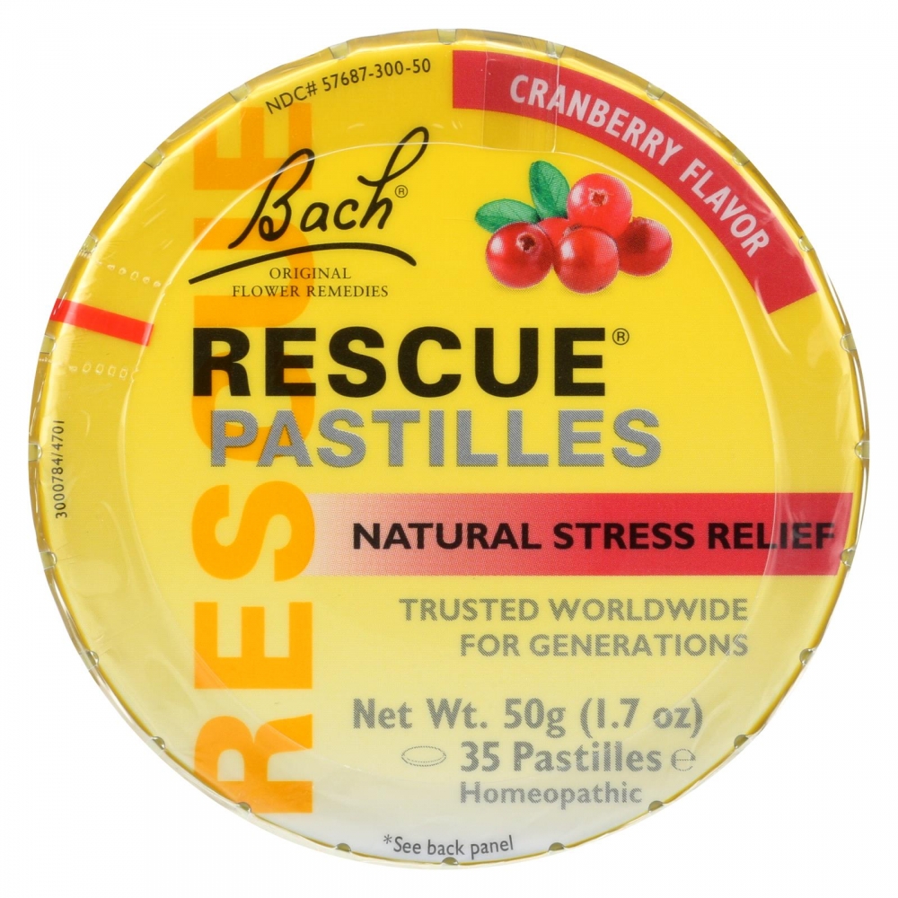 Bach Rescue Remedy Pastilles - Cranberry - 50 grm - 12개 묶음상품
