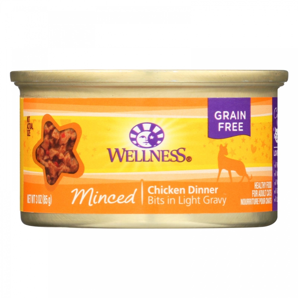 Wellness Pet Products Cat Food - Chicken Dinner - 24개 묶음상품 - 3 oz.