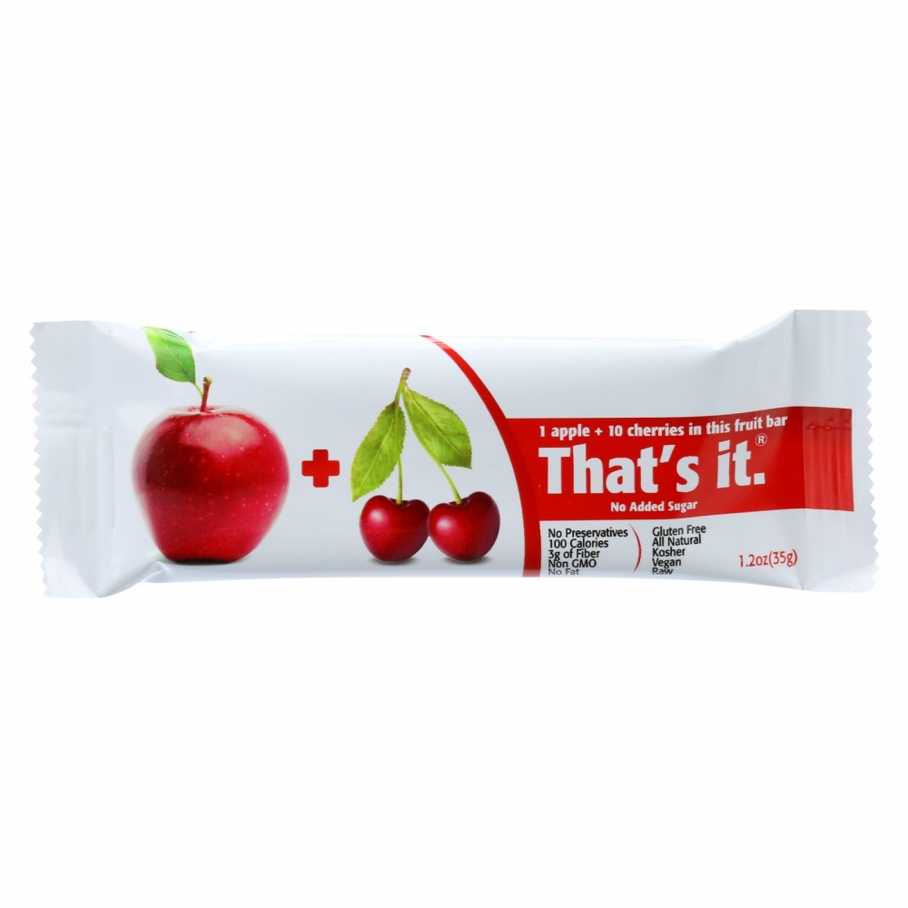 That's It Fruit Bar - Apple and Cherry - 12개 묶음상품 - 1.2 oz