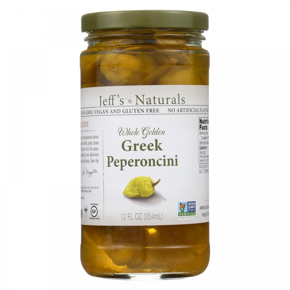 Jeff's Natural Jeff's Natural Greek Pepperoncini - Pepperoncini - 6개 묶음상품 - 12 oz.