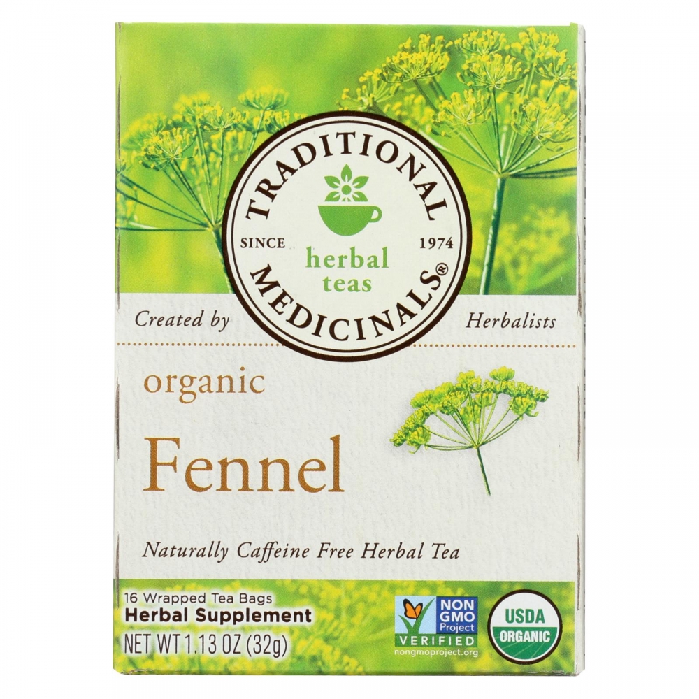 Traditional Medicinals Organic Herbal Tea - Fennel - 6개 묶음상품 - 16 Bags