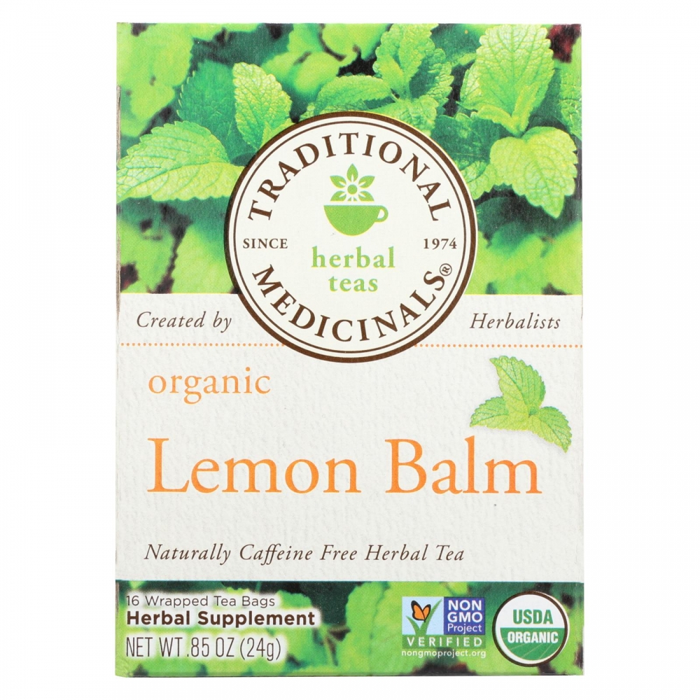 Traditional Medicinals Organic Herbal Tea - Lemon Balm Lemon Bal Og2 - 6개 묶음상품 - 16 Bags
