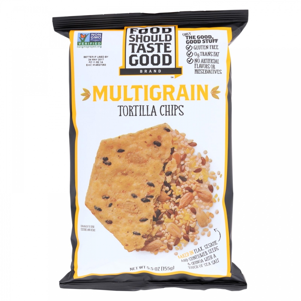 Food Should Taste Good Multigrain Tortilla Chips - Multigrain - 12개 묶음상품 - 5.5 oz.
