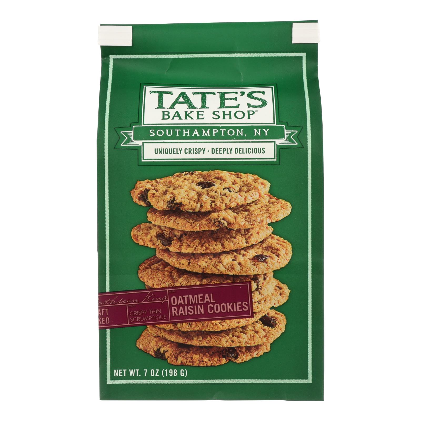 Tate's Bake Shop Oatmeal Raisin Cookies - 12개 묶음상품 - 7 OZ