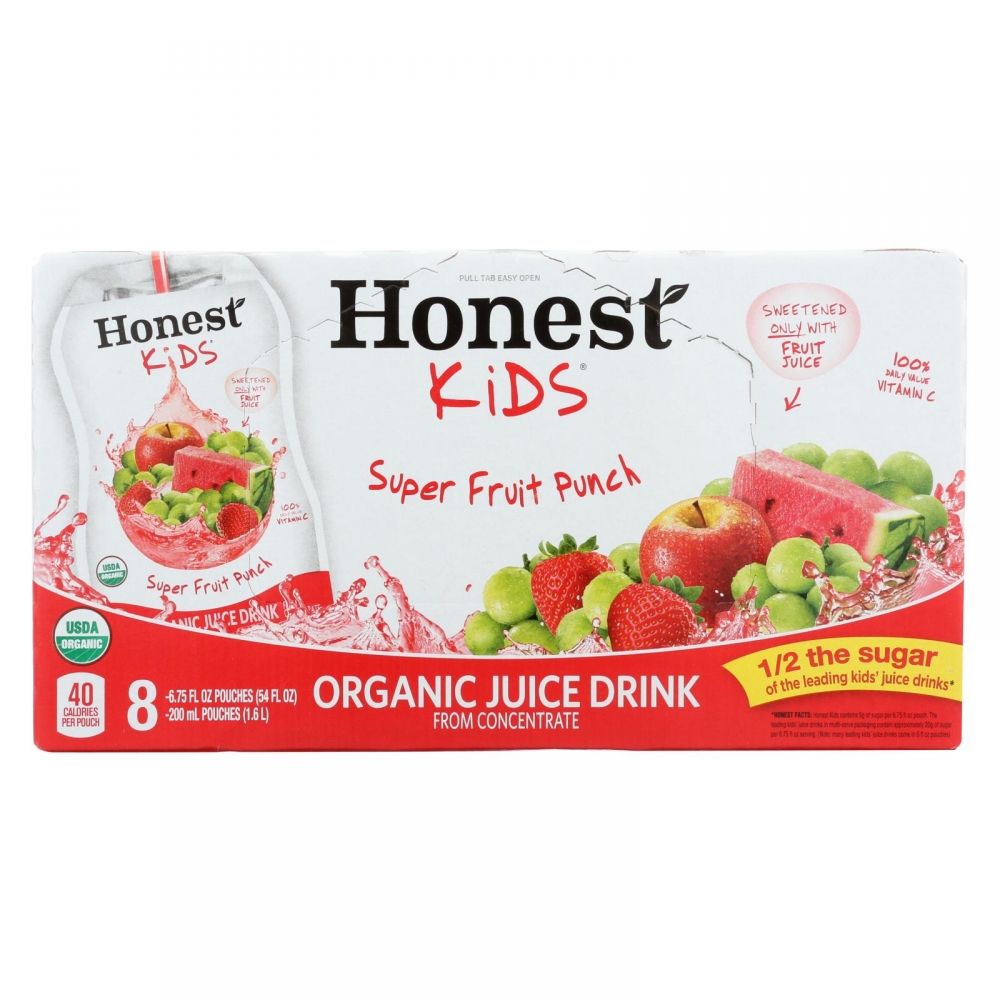 Honest Kids Honest Kids Super Fruit Punch - Fruit Punch - 4개 묶음상품 - 6.75 Fl oz.