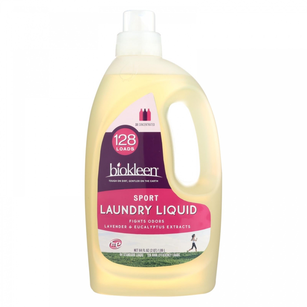 Biokleen Laundry Liquid - Sport - 64 oz