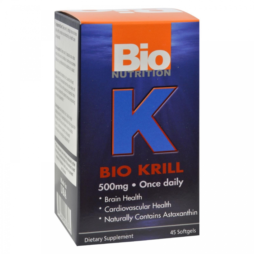 [해외] 바이오튜트리션 바이오 뉴트리션 bio krill 500mg - 45 softgels (854936003303) [꽃피는 아침마을] [해외]... 