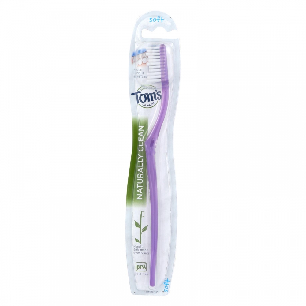 Tom's of Maine Adult Toothbrush - Soft - 6개 묶음상품
