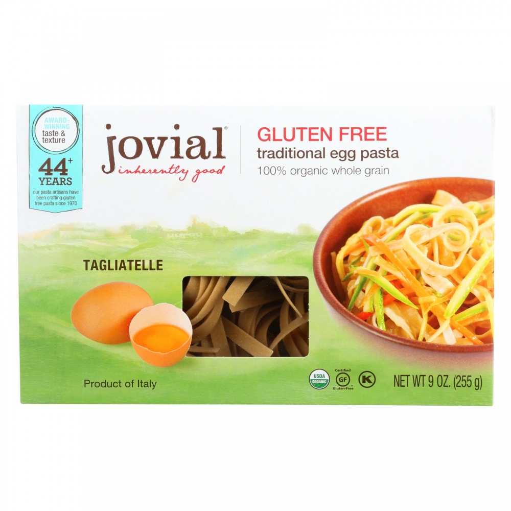 Jovial - Pasta - Organic - Brown Rice - Traditional Egg Tagliatelle - 9 oz - 12개 묶음상품