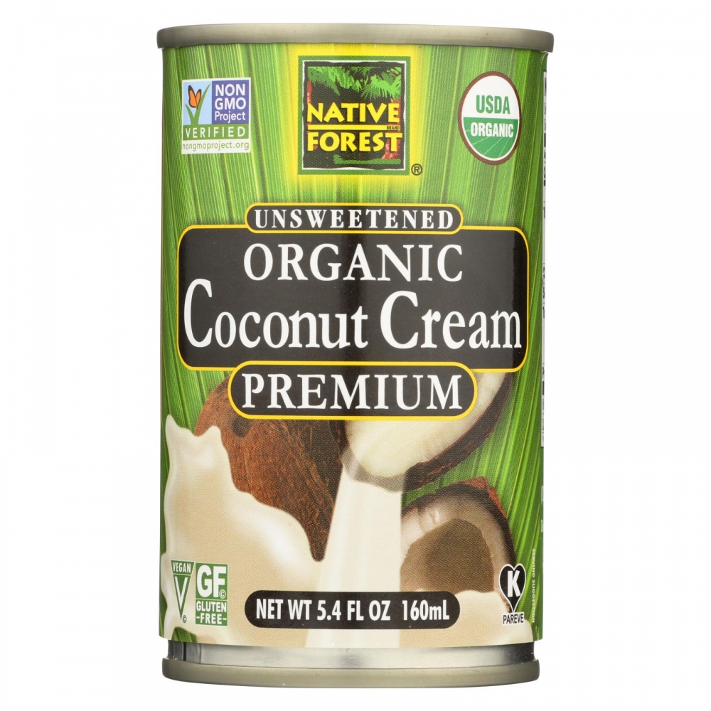 Native Forest Organic Cream Premium - Coconut - 12개 묶음상품 - 5.4 Fl oz.
